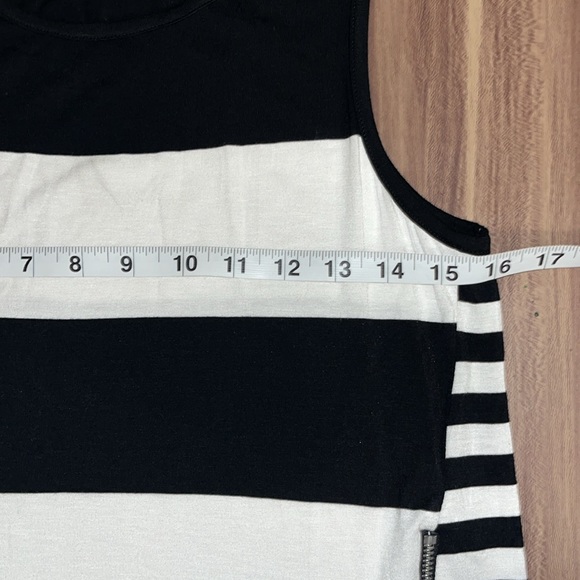 Michael Kors, black and white stripe tank top - Picture 4 of 7